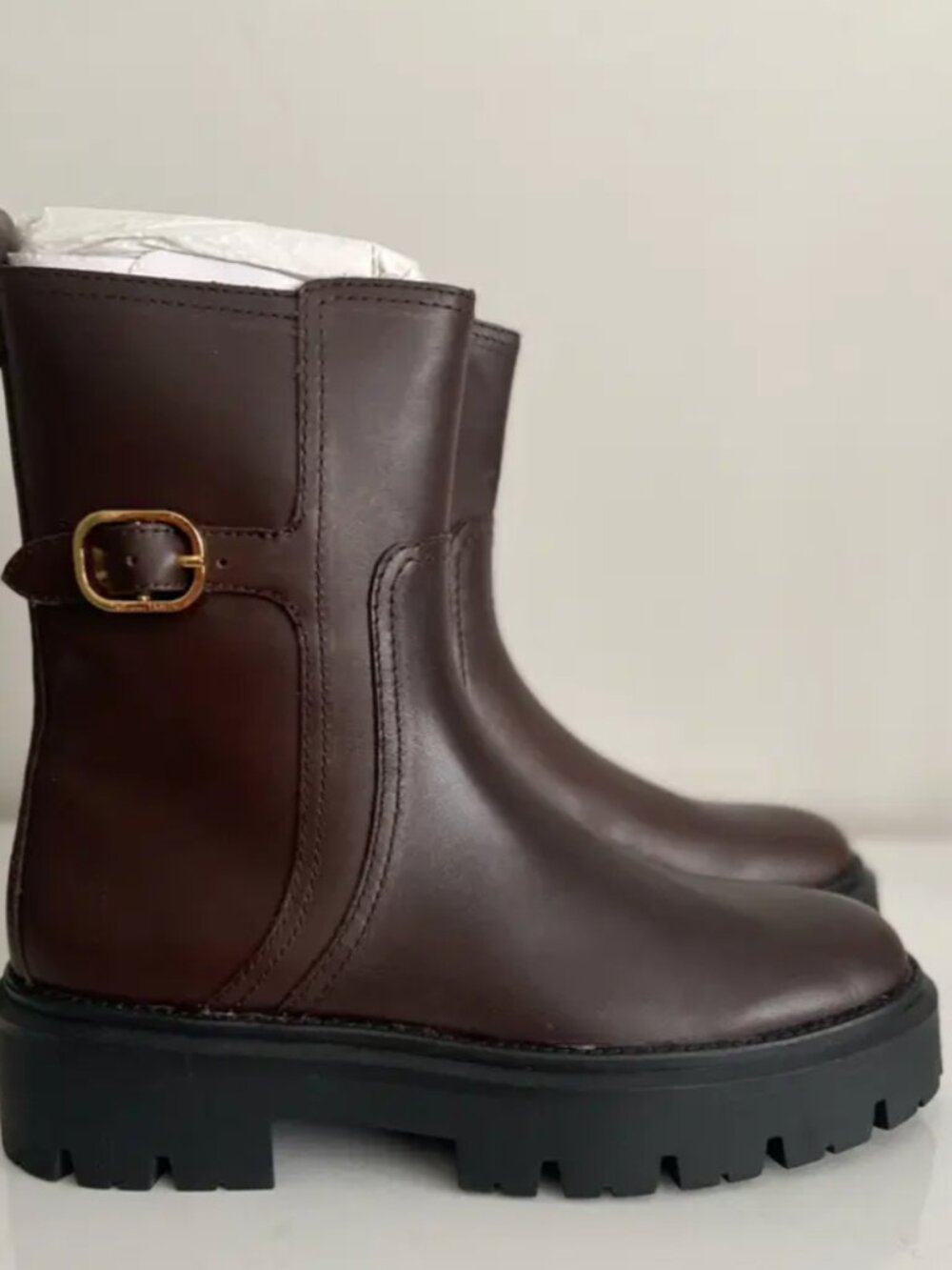 Massimo Dutti Leather ankle boots